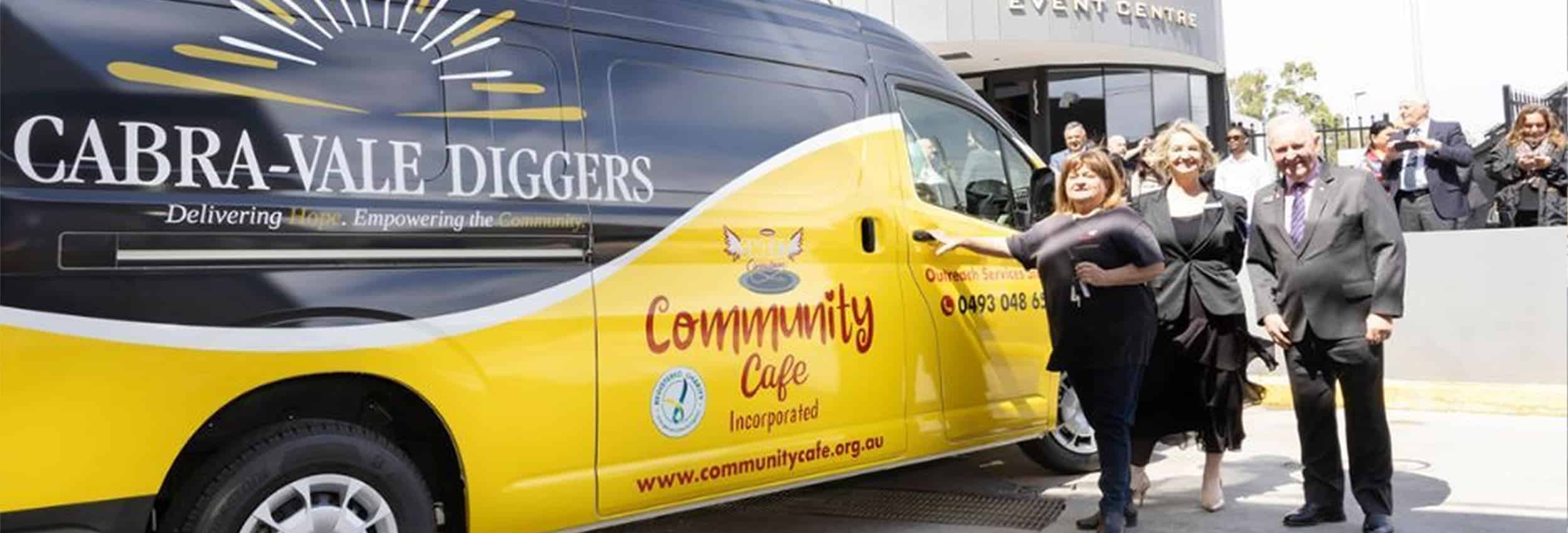 Cabra-Vale Diggers donated new van to Community Cafe