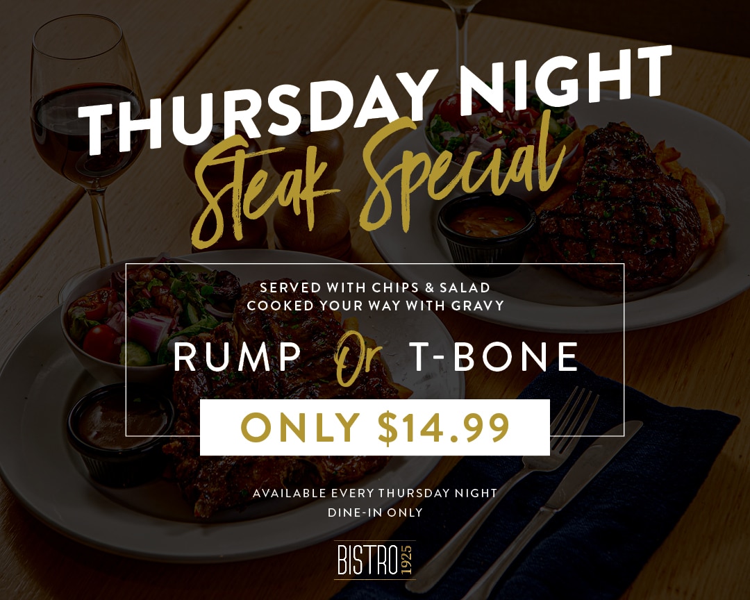 Thursday Night Steak Special