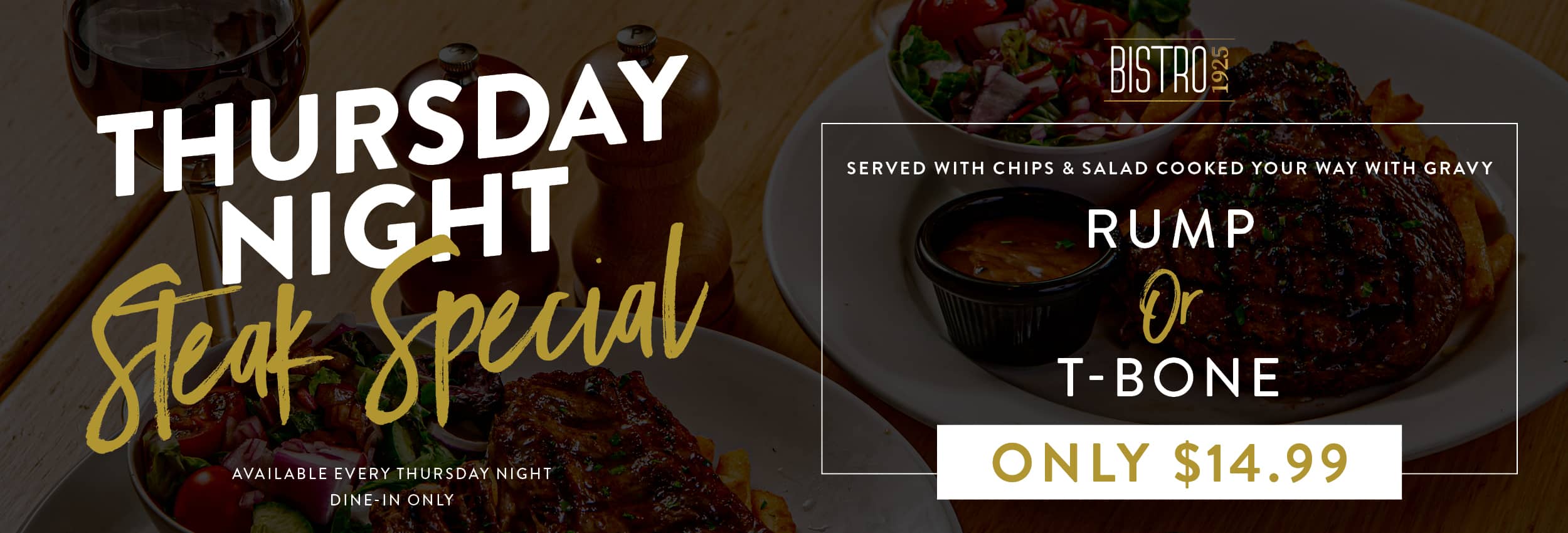 Thursday Night Steak Special