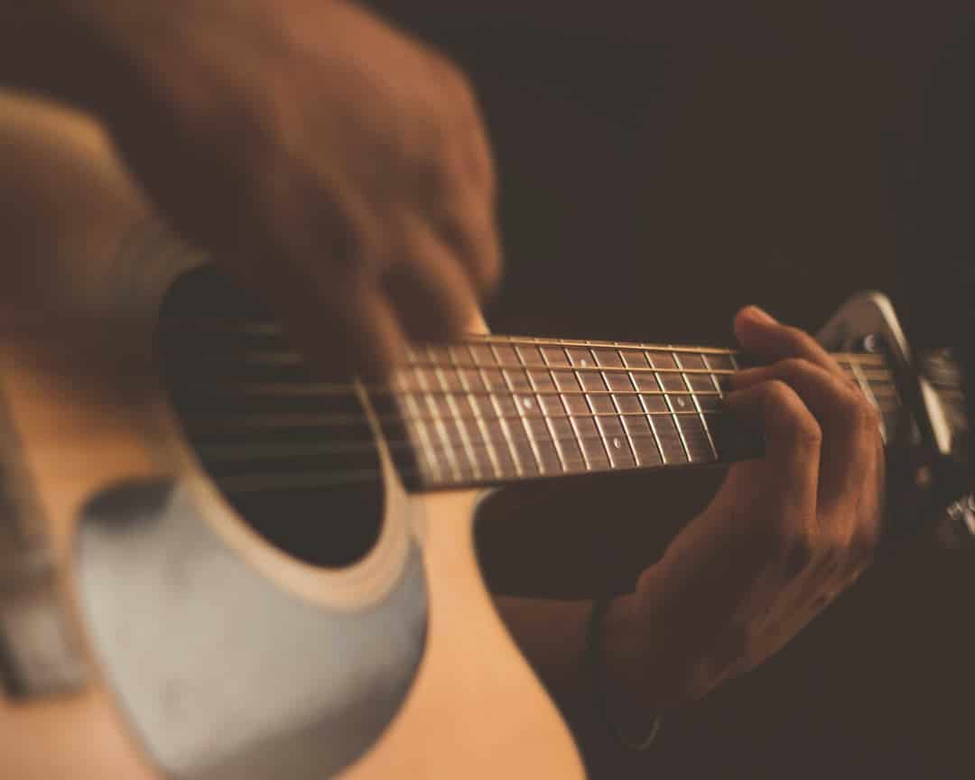 Guitarist performing