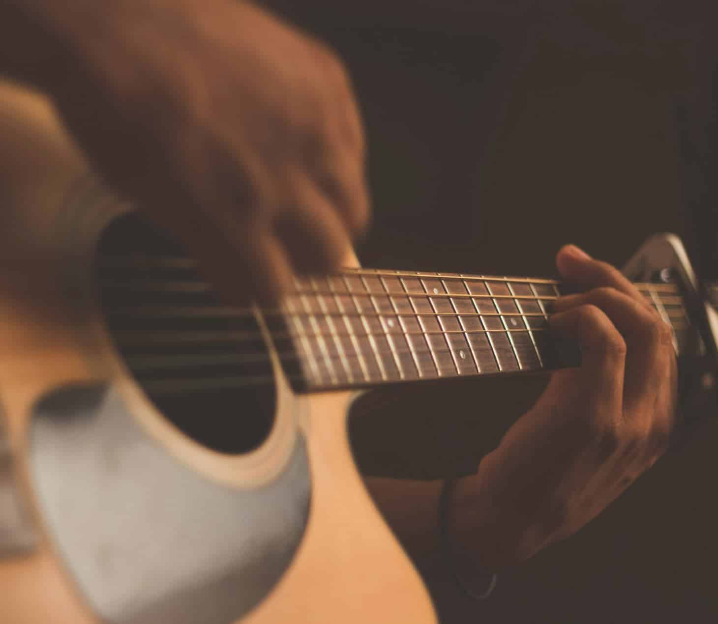 Guitarist performing
