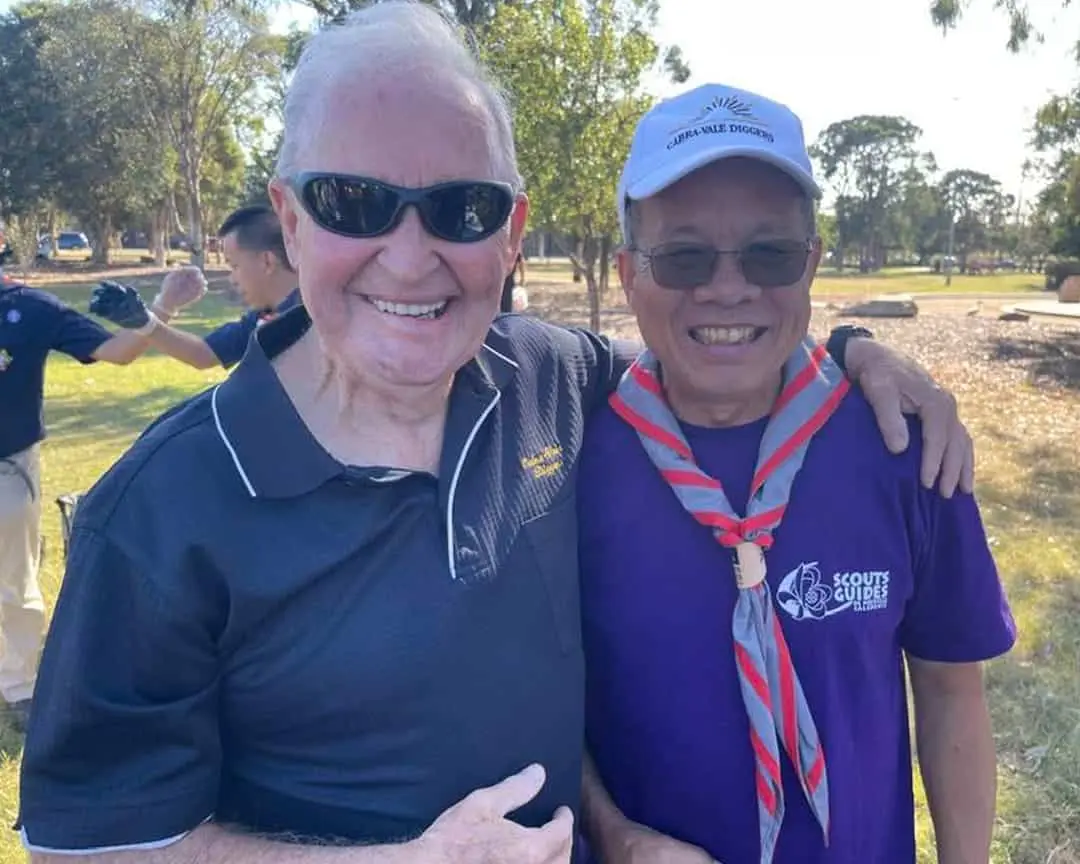 Volunteers smile together at Cabramatta’s Clean Up Australia Day Community Clean Up., celebrating local environmental action