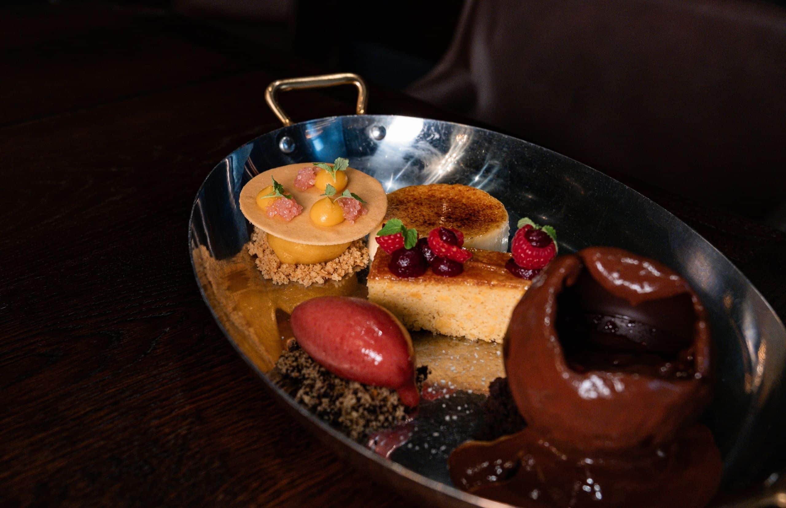 magma dessert platter