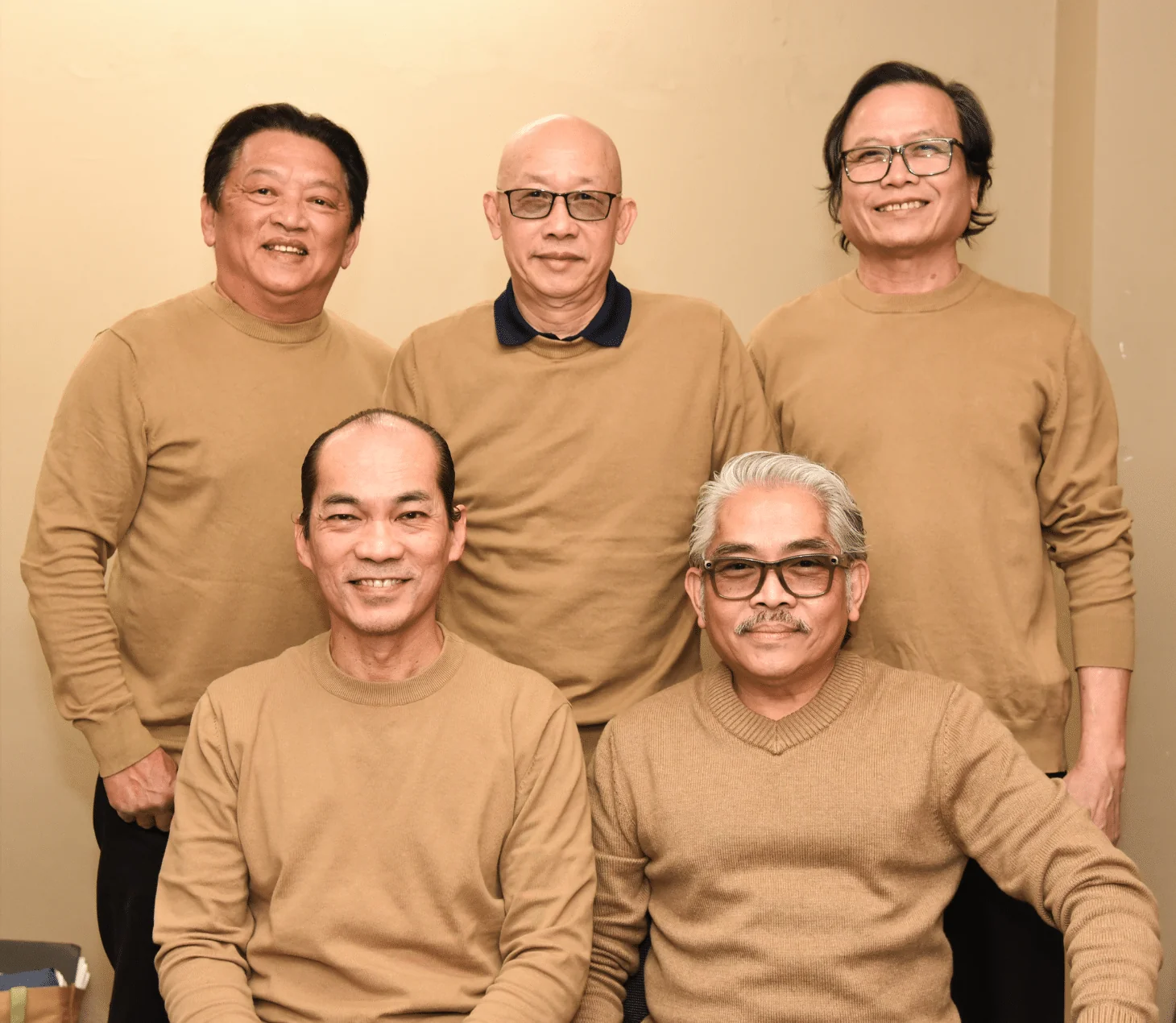 Enterprise Band group portrait, a Vietnamese live band set to perform classic hits from 9PM to Midnight in the Auditorium