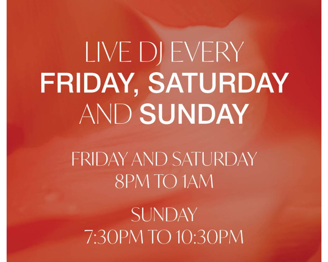 Live DJ every Friday, Saturday and Sunday at Cabravale Club Resort with set times