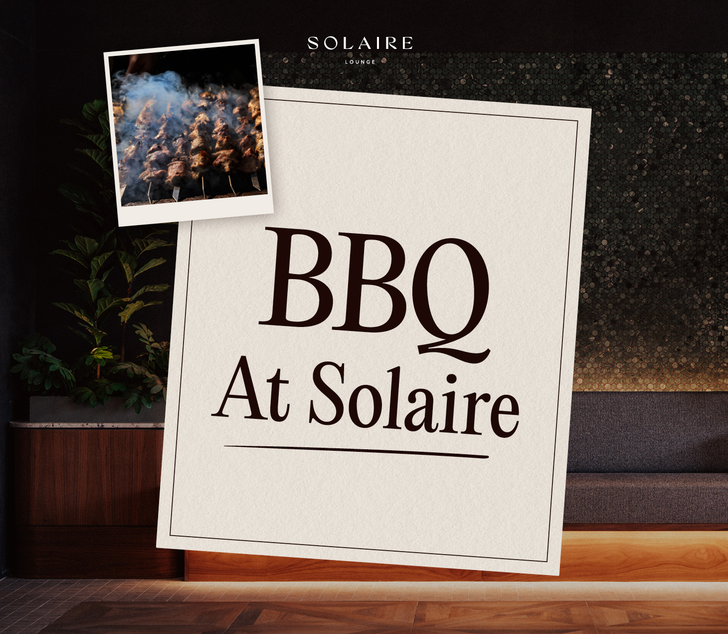 bbq buffet at Solaire for fathers day with charcoal Lebanese bbq and moody bar in western sydney