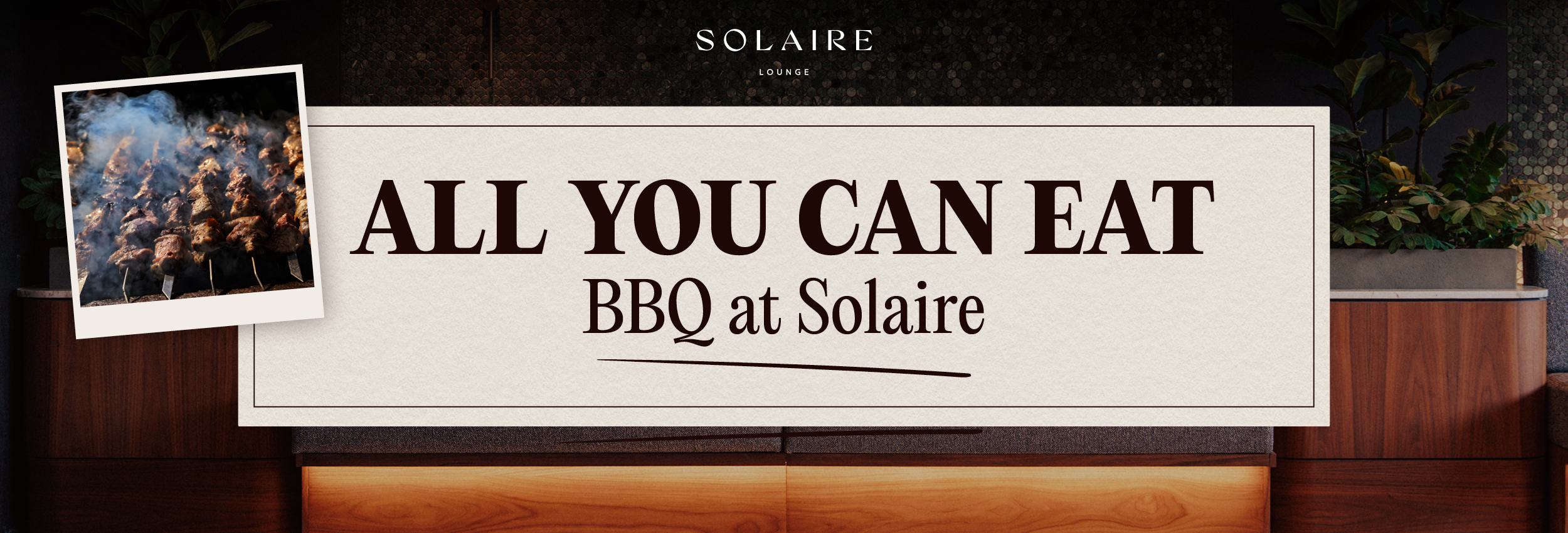 bbq buffet at Solaire for fathers day with charcoal Lebanese bbq and moody bar in western sydney