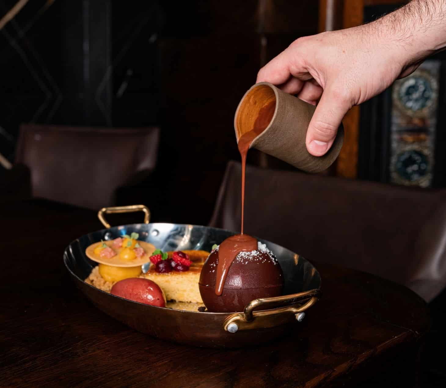 magma dessert platter