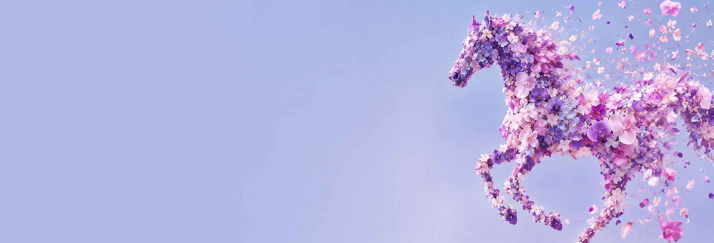 Melbourne Cup web banner - Floral Horse