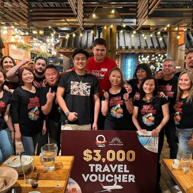 WHAT. A. NIGHT! 🤯

A huge congratulations to Sean M A, who shocked the entire crowd to be crowned winner of our 2023 Pho Challenge. With the support of his 'Sean Attack' team cheering him on, Sean finished his Giant Bowl of Pho with a record-breaking time of just 2 minutes and 40 seconds! 👏

We congratulate all our other Grand Finalists as well who were just as impressive! Yuan Y was right on Sean's tail, finishing his Giant Bowl of Pho in 4 minutes and 44 seconds, with most beating their previous heat times.

Thank you @dimsimlim for being our MC last night, President Walter Robinson & Board of Directors, our lion dancers and everyone else for attending and participating in this epic food challenge! 🔥
.
.
.
.
#cabramatta #yourlocalclub #yourlocalclubnsw #canleyvale #cabramattacommunity #cabravalediggers #cabravalediggersclub #phoeatingchallenge #foodchallenge #pho