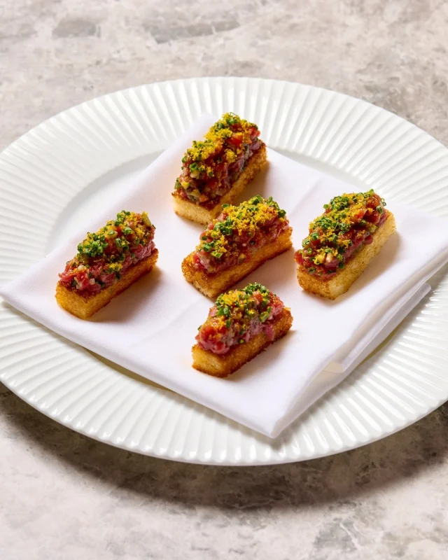 Indulge in exquisite canapés, expertly crafted by our chefs at @bistro.1925, adding a touch of elegance to every event at The Space.

View the full menu via the link on our bio. 
.
.
.
#thespacecabravale #canleyvale #cabramatta #sydneyvenues #venuessydney #venuehiresydney #canapé #sydneycatering #cateringsydney
