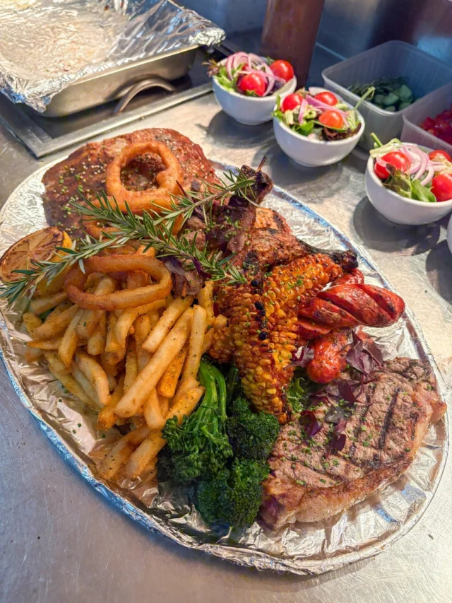 A feast fit for Father’s Day.

Watch as Chef Marco assembles the BBQ Platter at Bistro 1925 stacked with flame-grilled favourites, made to share, and served with a side of fatherhood wisdom.

Join us at Cabravale Club Resort this Sunday 7 September and treat Dad to a platter he won’t forget.

See the full menu via the link in bio.