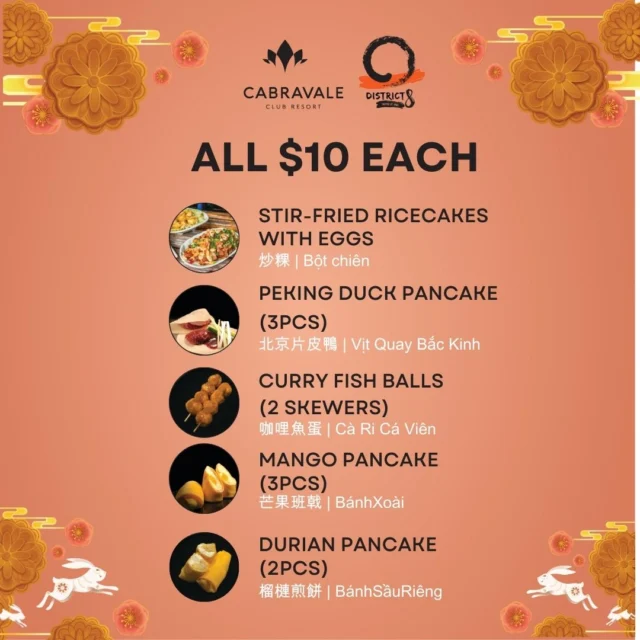 🌕✨ Celebrate the Moon Festival with us on 28 September! ✨🌕

Join us at our special festival stall where you can enjoy delicious dishes. ALL $10 each. 

#cabramatta #yourlocalclub #yourlocalclubnsw #canleyvale #District8 #cabravaleclubresort #foodie #asianflavours #AsianEats #StreetFoodVibes #moonfestival #communityevents